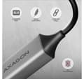Miniatyrbild 5 av 7: AXAGON, ADE-TXCA Kompakt aluminium USB 3.2 Gen 1 Gigabit Ethernet 10/100/1000Mbit-adapter med automatisk installation, Nintendo Switch-stöd och USB C-