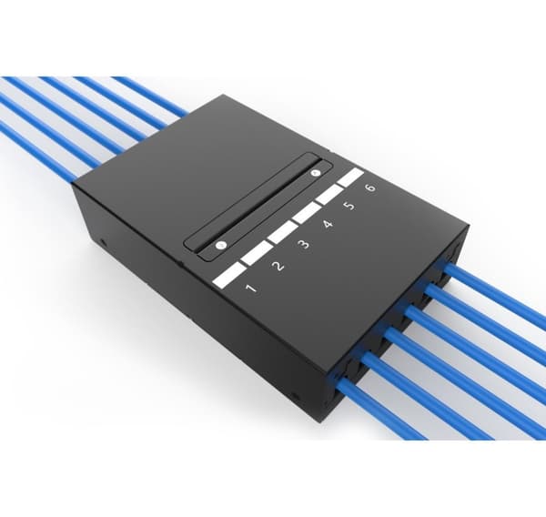Digitus, konsolideringspunktboks, 6-ports Keystone-moduler med intelligent kabelhåndtering, DN-93708-6