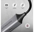 Miniatyrbild 5 av 6: AXAGON, ADE-TXPD USB-C Gigabit Ethernet-adapter med PD 100W