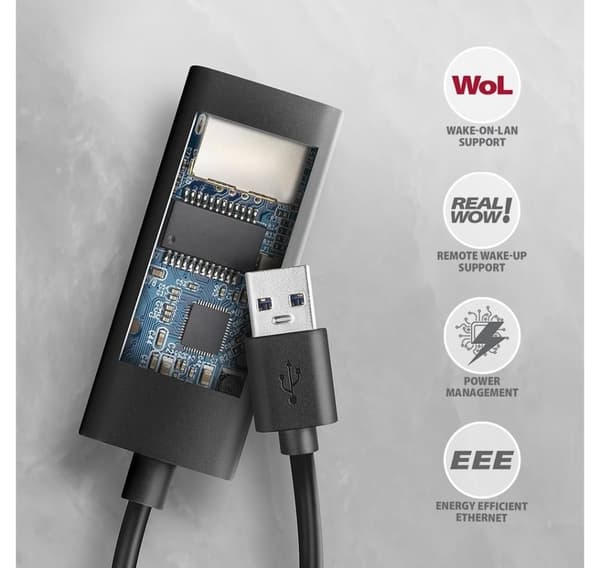 AXAGON, ADE-AR USB-A Gigabit Ethernet-adapter