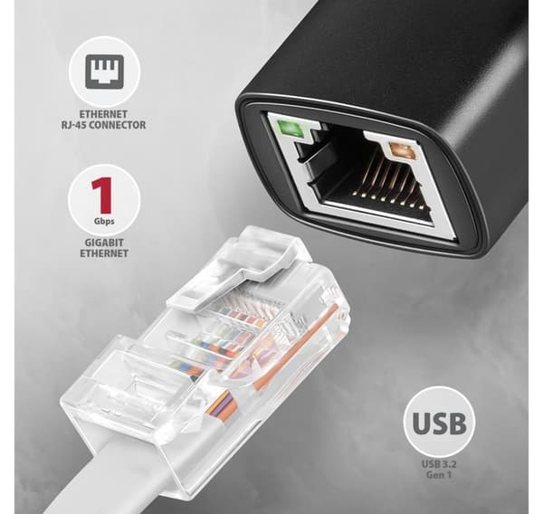 AXAGON, ADE-AR USB-A Gigabit Ethernet-adapter