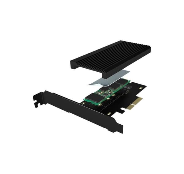 Raidsonic, omvandlare för 1x HDD/SSD för PCIe x4-kortplats, IB-PCI208-HS