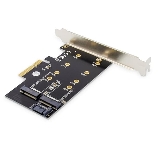 Digitus, M.2 NGFF / NVMe SSD PCI Express 3.0 (x4) tilføjelseskort, DS-33170