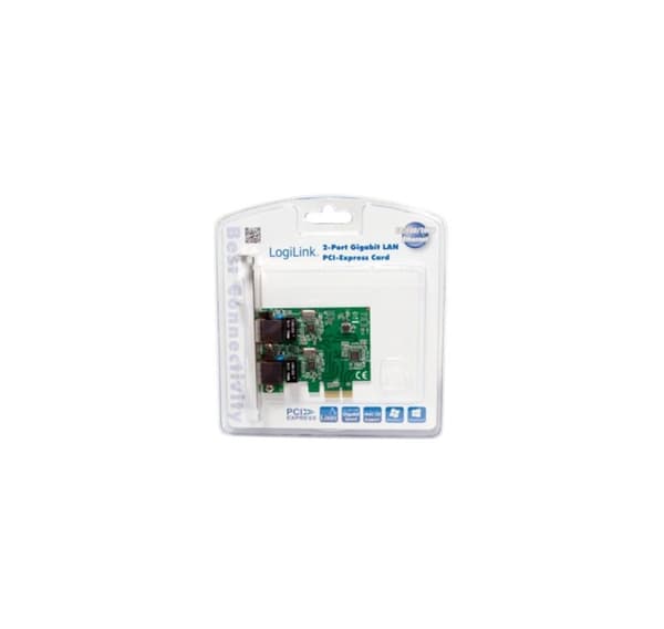 Logilink, Lan-kort, 2 x Gigabit Lan (RJ 45)