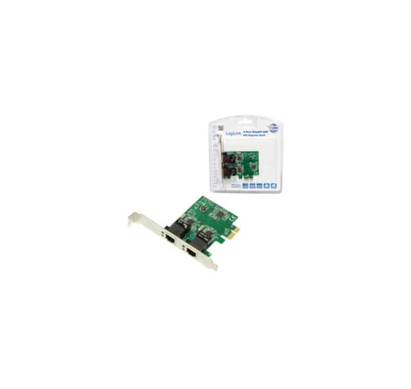 Logilink, Lan-kort, 2 x Gigabit Lan (RJ 45)