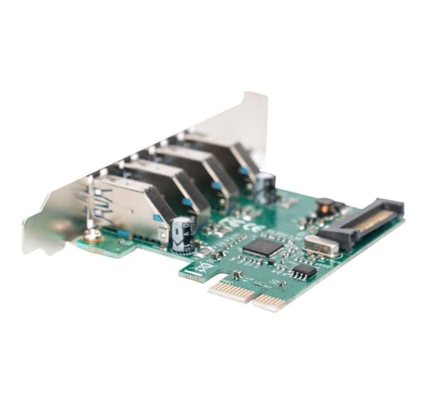 Digitus, USB 3.0, 4 portar, PCI Express tilläggskort 4 portar A/F Extern, VL805 chipset, DS-30221-1