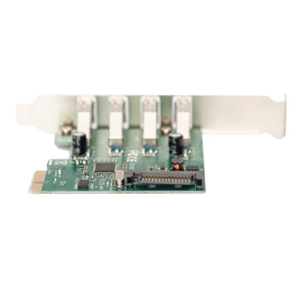 Digitus, USB 3.0, 4 portar, PCI Express tilläggskort 4 portar A/F Extern, VL805 chipset, DS-30221-1