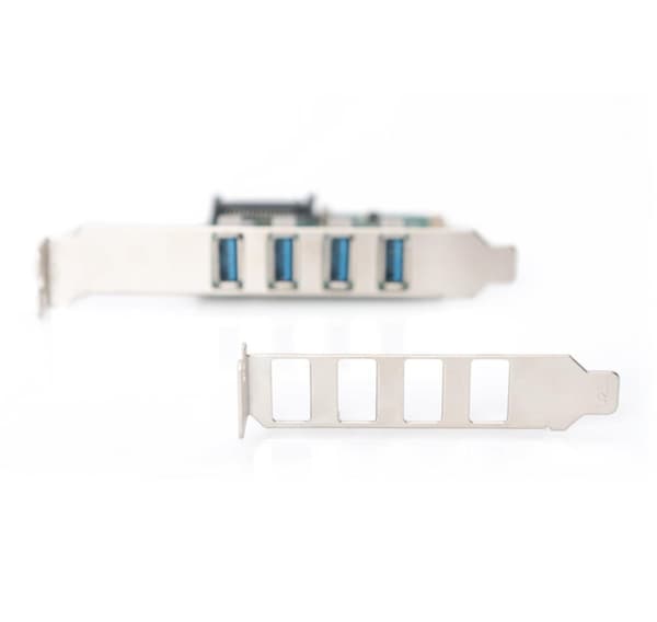 Digitus, USB 3.0, 4 portar, PCI Express tilläggskort 4 portar A/F Extern, VL805 chipset, DS-30221-1