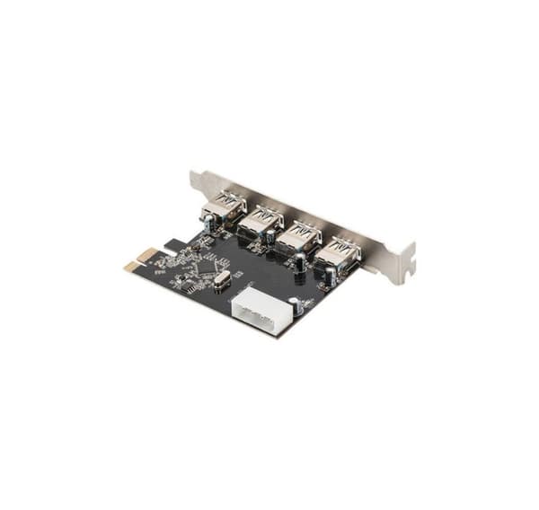 Digitus, USB 3.0, 4 portar, PCI Express tilläggskort 4 portar A/F Extern, VL805 chipset, DS-30221-1