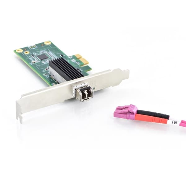 Digitus, SFP Gigabit Ethernet PCI Express-kort 32-bitars, lågprofilfäste, Intel WGI210-chipset, DN-10160