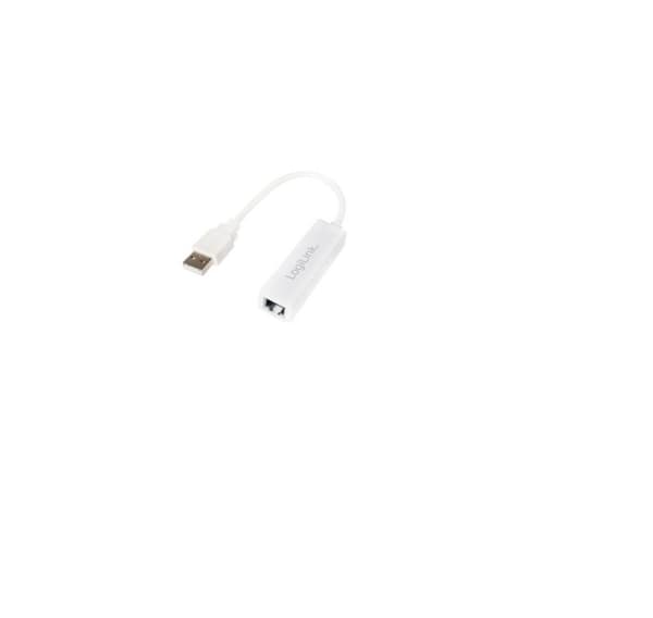 Logilink, USB-A til RJ45, Fast Ethernet USB 2.0 til RJ45-adapter:
