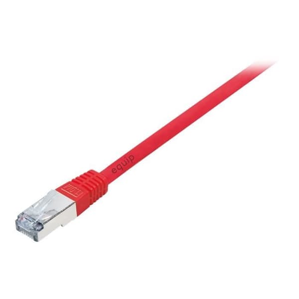 utrusta Patch-sladd RJ-45 (M) till RJ-45 (M) 2 m skärmad tvinnat par (F-UTP) CAT 5e gjuten, blockerad röd