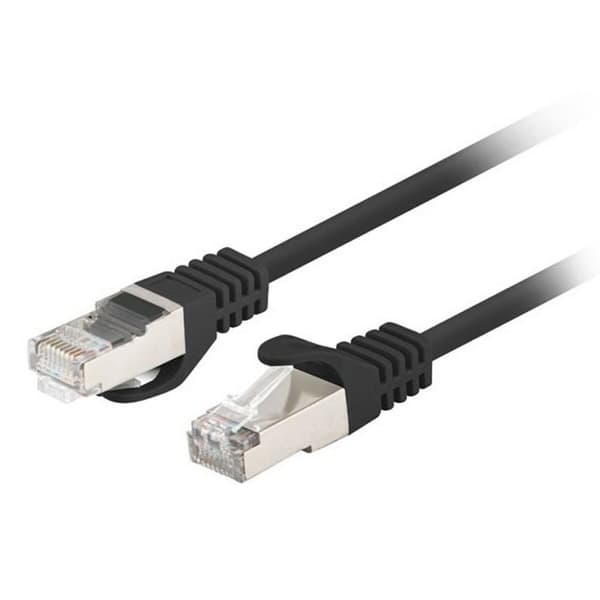 Nätkabel UTP Styv Kategori 6 Lanberg PCF6-20CC-0200-BK Svart 2 m