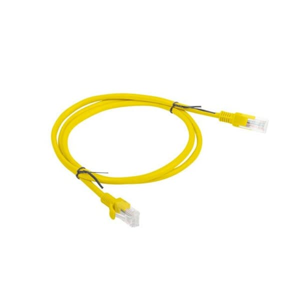 UTP kategoria 5e jäykkä verkkokaapeli Lanberg PCU5-20CC-0100-Y Keltainen 1 m