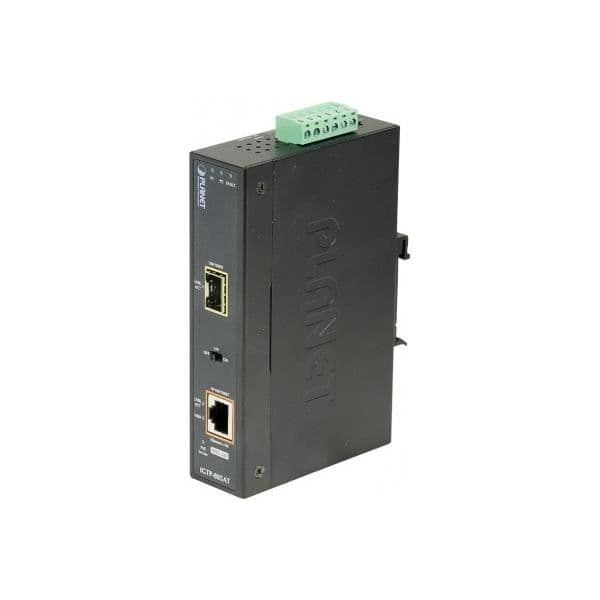 PLANET CONV.INDUS IP30 POE RJ45/GIGABIT SFP FIB...