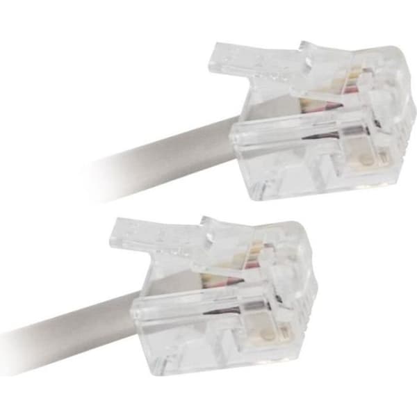 ADSL-kabel RJ11 - APM - Hane/Hane - Vit - 2m