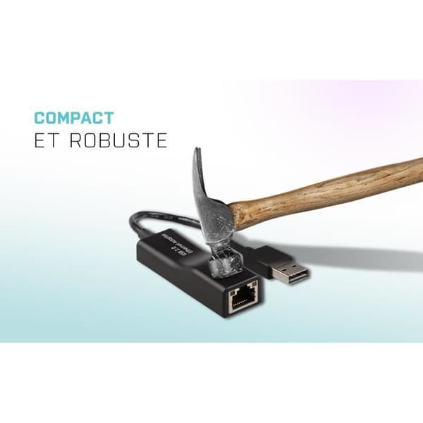 Ethernet-adapter - I-TEC - USB till RJ45 - 100/10 Mbps - USB 2.0 - Svart