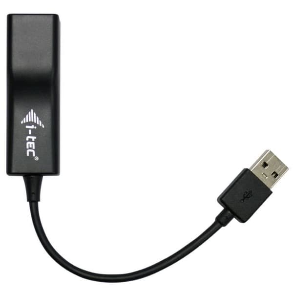 Ethernet-adapter - I-TEC - USB till RJ45 - 100/10 Mbps - USB 2.0 - Svart