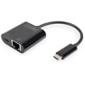 Miniatyrbild 1 av 4: Digitus DN-3027 USB-C, RJ45-adapter DN-3027 [1x USB-C™ hane - 1x RJ45 hona, USB-C™ hona] med RJ45-uttag, med