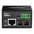 Miniatyrbild 2 av 4: TRENDnet TI-F10SC Fast Ethernet fiberoptisk mediakonverterare 10Base-T, 100Base-FX, 100Base-TX RJ-45 - SC Multi-Mode...