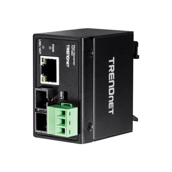 TRENDnet TI-F10SC Fast Ethernet fiberoptisk mediakonverterare 10Base-T, 100Base-FX, 100Base-TX RJ-45 - SC Multi-Mode...