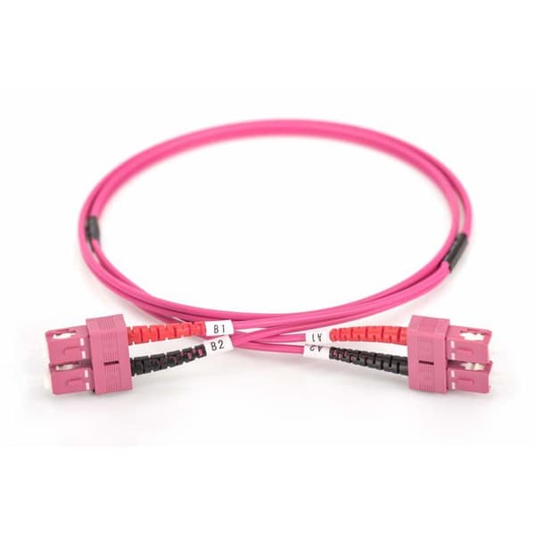 Duplex fiberoptisk kabel 50/125 OM4 SC SC - DIGITUS - DK-2522-02-4 - Lila
