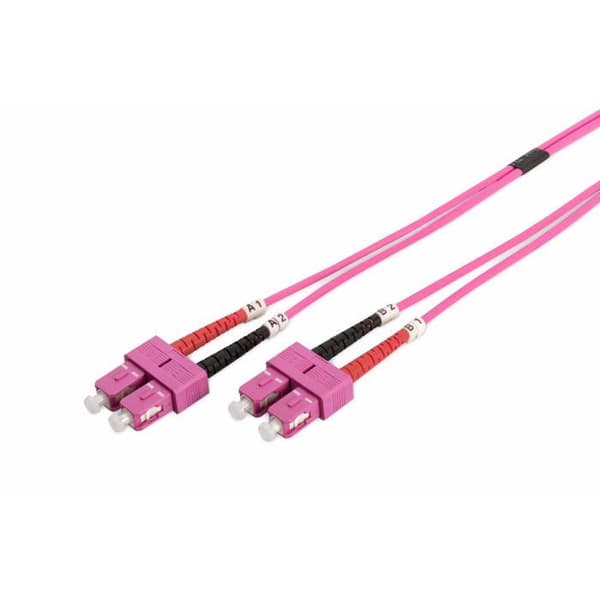 Duplex fiberoptisk kabel 50/125 OM4 SC SC - DIGITUS - DK-2522-02-4 - Lila