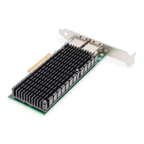 DIGITUS NÄTVERKSADAPTER 10 GBIT-S DUAL PORT ETHERNET SERVER PCIE