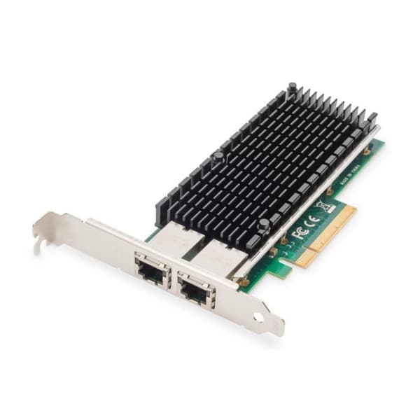 DIGITUS NÄTVERKSADAPTER 10 GBIT-S DUAL PORT ETHERNET SERVER PCIE