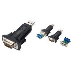 USB 2.0-adapter - DIGITUS - RS485 - 3 Mbps - USB-A - 9-stifts Sub-D - Svart