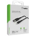 Miniatyrbild 2 av 3: BELKIN - kabel - FLÄTAD A-LTG 1M, BLK - FLÄTAD A
