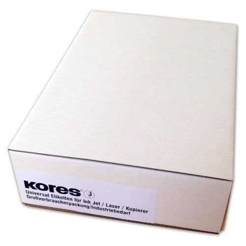 KORES universaletiketter - 52,5 x 29,7 mm - Vit