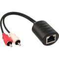 Miniatyrbild 2 av 4: Passiv ljudförlängare via LAN - INLINE - 89003 - 2x RCA M / 3,5 mm-kontakt - RJ45 - Max 50m