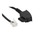Miniatyrbild 2 av 2: InLine Telefonkabel RJ-11 (M) för TAE-F (M) 15 m svart