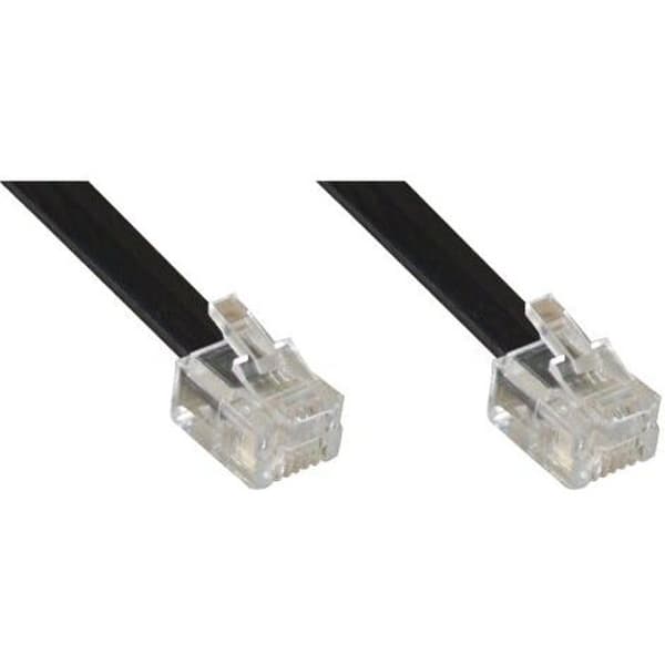 INLINE - RJ12 modulkabel, 6 ledare, 6P6C, 2m