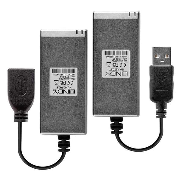 USB Extender - LINDY - MM LWL-Fiber Optik - 200 m - Plug&Play - Stöder USB 2.0