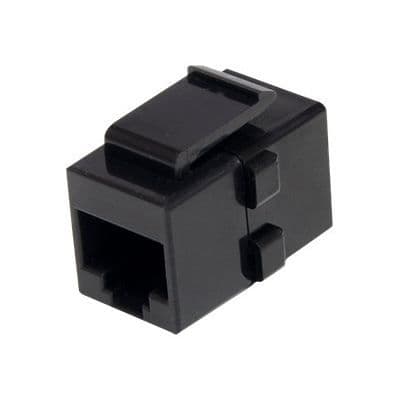 Keystone Jack Cat 6 RJ45 nätverkskoppling - STARTECH - F/F - Svart