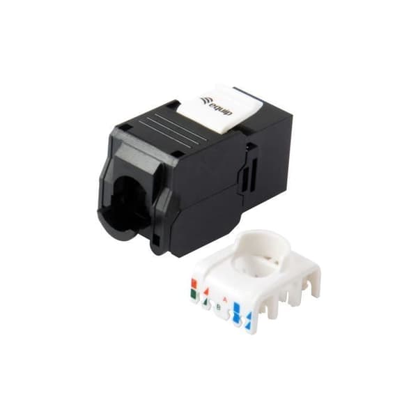 Svart RJ-45 LSA kabeladapter och kontakt - EQUIP 769226