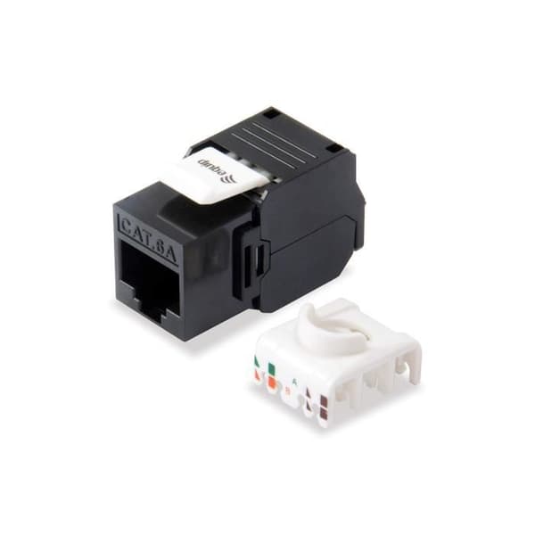 Svart RJ-45 LSA kabeladapter och kontakt - EQUIP 769226