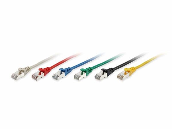 Kabel - nätverksadapter - telefoni Lavolta Equip Kabel Rak S/STP Gul 5,0m 2xRJ45 Kat.6 250MHz