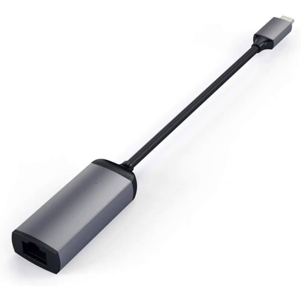 Typ-C till hona Ethernet SA-ST-TCEN Satechi Single Wing Adapter Grå