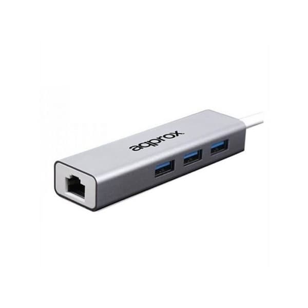 Nätverksadapter ca! APPC07GHUB LAN 10/100/1000 USB 3.0 Grå