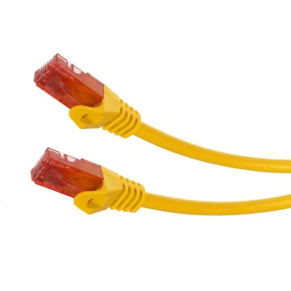 Patchkabel RJ45 Ethernet UTP CAT6 LAN PRO 2m gul Maclean MCTV-302 Y