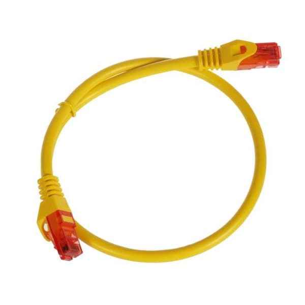 Patchkabel RJ45 Ethernet UTP CAT6 LAN PRO 2m gul Maclean MCTV-302 Y