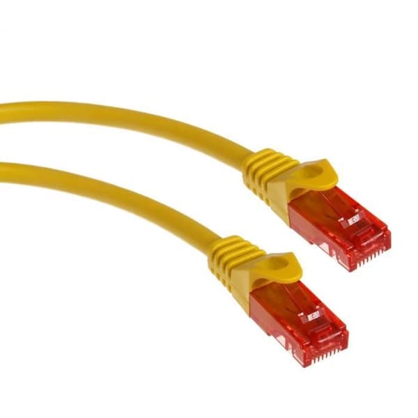 Patchkabel RJ45 Ethernet UTP CAT6 LAN PRO 2m gul Maclean MCTV-302 Y