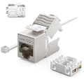 Miniatyrbild 2 av 4: Modul Keystone - DELEYCON - CAT6a MINI - 10 Gbit/s - 500 MHz - Silver