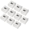Miniatyrbild 1 av 4: deleyCON Nätverksbox CAT 6 Universal - 2x RJ45 Skärmade portar - Vit