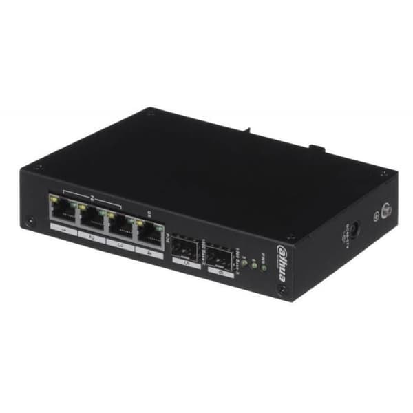 Dahua Europe PFS3206-4P-96 nätverksswitch Managed L2 Fast Ethernet (10-100) Svart Ethernet-anslutning som stöder ström via