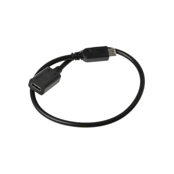 USB-C Hona till Micro USB Hane Adapterkabel - DLH - Charge & Sync - Svart