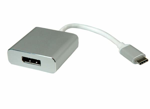 Secomp - 12.03.3220 - Roline - Extern videoadapter - USB Type-C - DisplayPort - Aluminium ()